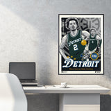 Phenom Gallery Detroit Pistons Cade Cunningham City Edition 18" x 24" Serigraph