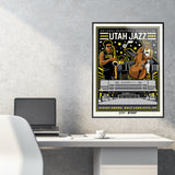 Phenom Gallery Utah Jazz Uniform Band Concept 18" x 24" Serigraph