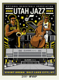 Phenom Gallery Utah Jazz Uniform Band Concept 18" x 24" Serigraph