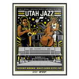 Phenom Gallery Utah Jazz Uniform Band Concept 18" x 24" Serigraph