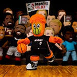 Bleacher Creatures Miami Heat Mascot Burnie 10" Plush Figure