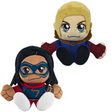 Bleacher Creatures Marvel Kuricha Bundle: Ms. Marvel and Captain Marvel Kuricha Plushies