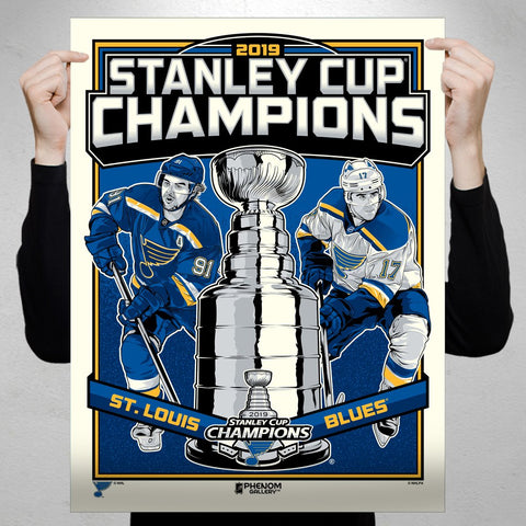 Phenom Gallery St. Louis Blues 2019 Stanley Cup Champions 18" x 24" Serigraph