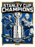 Phenom Gallery St. Louis Blues 2019 Stanley Cup Champions 18" x 24" Serigraph