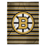Sleep Squad Boston Bruins 100th Anniversary 60” x 80” Raschel Plush Blanket