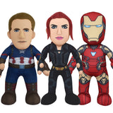 Bleacher Creatures Marvel's Avengers Plush Figure Bundle: Cap, Iron Man and Black Widow 10" Plush Figures