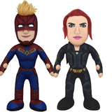 Bleacher Creatures Marvel Plush Figure Bundle: Captain Marvel & Black Widow 10" Plush Figures