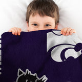 Sleep Squad Kansas State Wildcats Willie the Wildcat Mascot 60” x 80” Plush Blanket