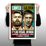 Phenom Gallery Canelo vs GGG 2 Middleweight Championship 18" x 24" Deluxe Framed Serigraph