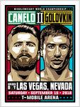 Phenom Gallery Canelo vs GGG 2 Middleweight Championship 18" x 24" Deluxe Framed Serigraph