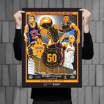 Phenom Gallery Cleveland Cavaliers 50th Anniversary 18" x 24" Deluxe Framed Serigraph