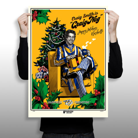 Phenom Gallery Nashville Predators Craig Smith "Craig Nog" Serigraph (Printer Proof)