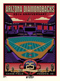 Phenom Gallery Arizona Diamondbacks 25th Anniversary 18" x 24" Deluxe Framed Serigraph