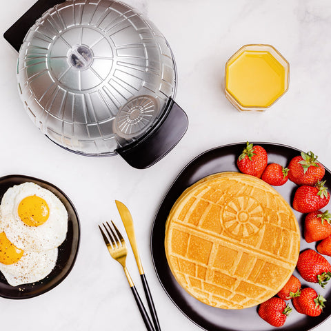 Uncanny Brands Star Wars Halo Death Star Waffle Maker