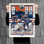 Phenom Gallery Edmonton Oilers 40th Anniversary 2 of 4 Framed Serigraph Print