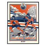 Phenom Gallery Edmonton Oilers 40th Anniversary 4 of 4 Deluxe Framed Serigraph Print