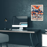 Phenom Gallery Edmonton Oilers 40th Anniversary 4 of 4 Deluxe Framed Serigraph Print