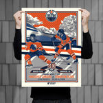 Phenom Gallery Edmonton Oilers 40th Anniversary 4 of 4 Deluxe Framed Serigraph Print