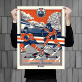 Phenom Gallery Edmonton Oilers 40th Anniversary 4 of 4 Deluxe Framed Serigraph Print