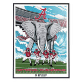 Phenom Gallery Alabama Crimson Tide Championship History 18"x 24" Deluxe Framed Serigraph