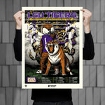 Phenom Gallery LSU 2021 Schedule 18" x 24" Deluxe Framed Serigraph