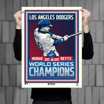 Phenom Gallery Los Angeles Dodgers Mookie Betts 2020 World Series Champs Deluxe Framed Print