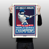 Phenom Gallery Los Angeles Dodgers Mookie Betts 2020 World Series Champs Print