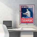 Phenom Gallery Los Angeles Dodgers Corey Seager 2020 World Series Champs Deluxe Framed Print