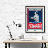 Phenom Gallery Los Angeles Dodgers Corey Seager 2020 World Series Champs Print