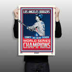 Phenom Gallery Los Angeles Dodgers Corey Seager 2020 World Series Champs Print
