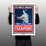 Phenom Gallery Los Angeles Dodgers Corey Seager 2020 World Series Champs Print