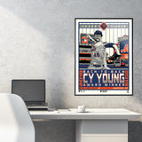 Phenom Gallery New York Mets Jacob DeGrom Cy Young Deluxe Framed Serigraph Print
