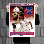 Phenom Gallery Philadelphia Phillies Bryce Harper & Aaron Nola Limited Edition Deluxe Framed Serigraph