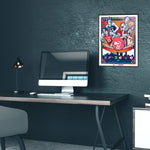 Phenom Gallery Atlanta Hawks 50th Anniversary In Atlanta 18" x 24" Serigraph