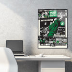 Phenom Gallery Boston Celtics Larry Bird Legendary Moment 18" x 24" Deluxe Framed Serigraph