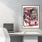 Phenom Gallery Julius "Dr. J." Erving 1976 ABA Slam Dunk Deluxe Framed Serigraph Print