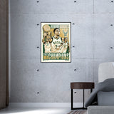 Phenom Gallery Milwaukee Bucks 2021 NBA Championship 18" x 24"Deluxe Framed Serigraph