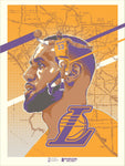 Phenom Gallery Los Angeles Lakers LeBron James 18" x 24" Serigraph