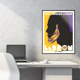 Phenom Gallery Los Angeles Lakers LeBron James Limited Edition Deluxe Framed Serigraph Print