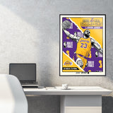 Phenom Gallery Los Angeles Lakers 2020 NBA Champions LeBron James 18" x 24" Serigraph