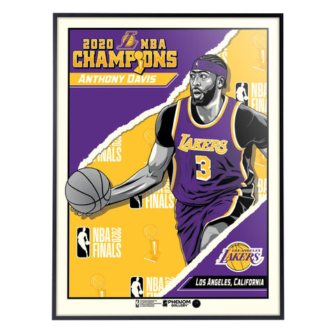 Phenom Gallery Los Angeles Lakers Anthony Davis '20 Champs Limited Edition Deluxe Framed Serigraph