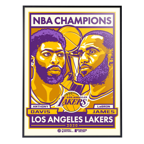 Phenom Gallery Los Angeles Lakers 2020 NBA Champions Limited Edition Deluxed Framed Print