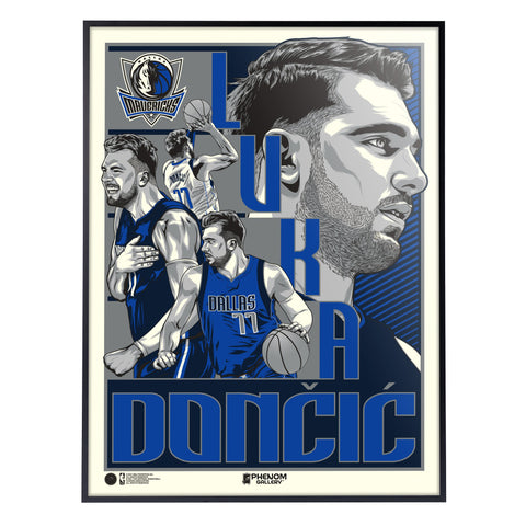 Phenom Gallery Dallas Mavericks Luka Doncic Deluxe Framed Serigraph Print