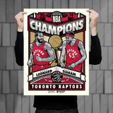 Phenom Gallery Toronto Raptors '19 NBA Champs Limited Edition Deluxe Framed Serigraph