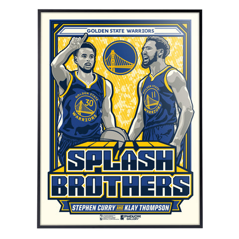 Phenom Gallery Golden State Warriors Splash Brothers Limited Edition Deluxe  Framed Serigraph