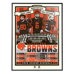 Phenom Gallery Cleveland Browns '19 Season 18" x 24" Deluxe Framed Serigraph