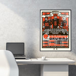 Phenom Gallery Cleveland Browns '19 Season 18" x 24" Deluxe Framed Serigraph
