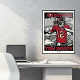 Phenom Gallery Tampa Bay Buccaneers Tom Brady 18" x 24" Serigraph