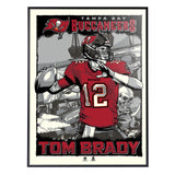 Phenom Gallery Tampa Bay Buccaneers Tom Brady 18" x 24" Serigraph