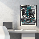 Phenom Gallery Philadelphia Eagles Super Bowl LII 18" x 24" Deluxe Framed Serigraph